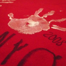 Holiday Hand-print Tablecloth