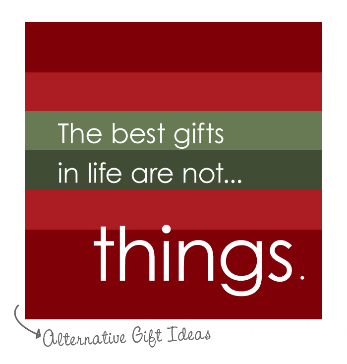 {4 Alternative "Experience" Presents to Give Your Kids for Christmas} Great quote, "The greatest gift you can give another is the purity of your attention." ~Richard Moss
