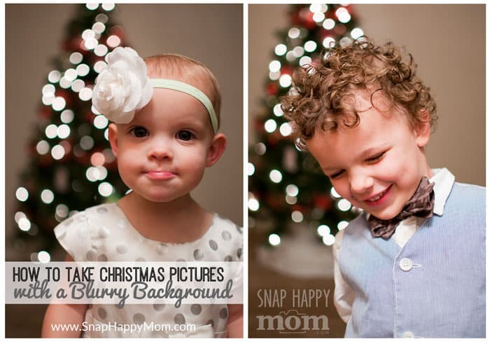 How To Take Christmas Tree Portraits with a Blurry Background
