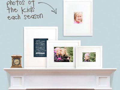 {Unique Gift} Give a gallery of "Change of Art" frames and send new pics of kids each season