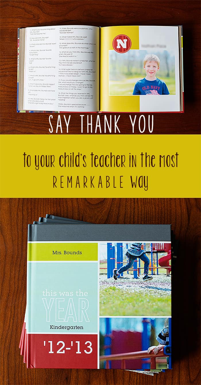Say Thank You to Your Child's Teacher in the Most Memorable Way *awesome end of the year gift