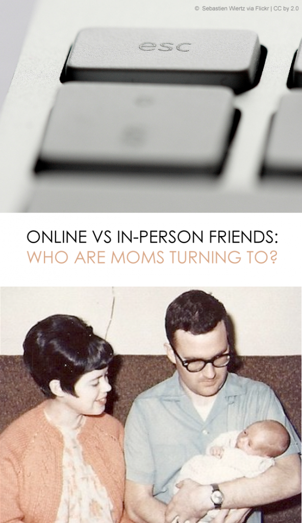 Can online relationships between moms be as meaningful as in-person friends? Who do you lean on for support? *great story