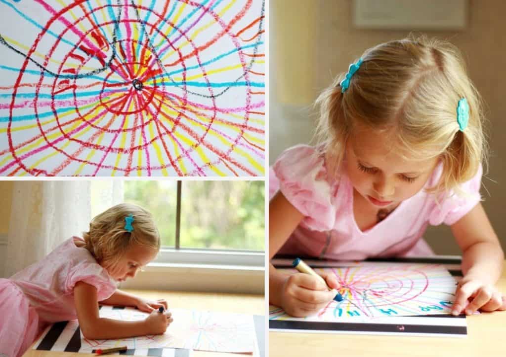 Spider Web Art Project for Children *Great Halloween idea for kids