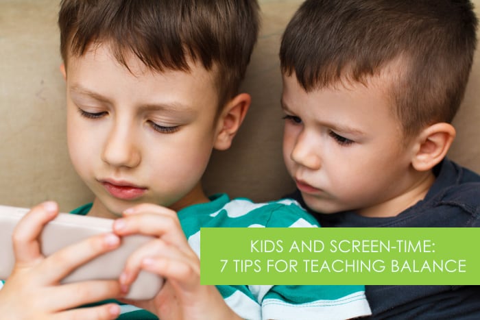 Kids and Screen-Time: 7 Tips for Teaching a Healthy Family Balance *great ideas