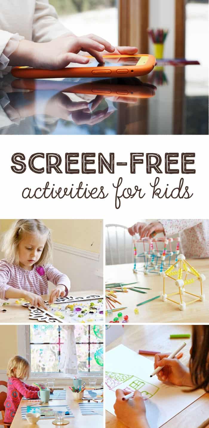 Screen-Free Week Activities for Kids *What a great collection of simple ideas