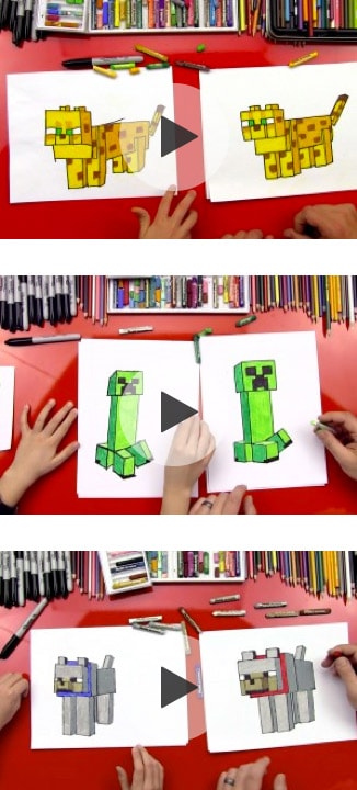 6 Easy Minecraft Drawing Tutorials for Kids *Great collection 