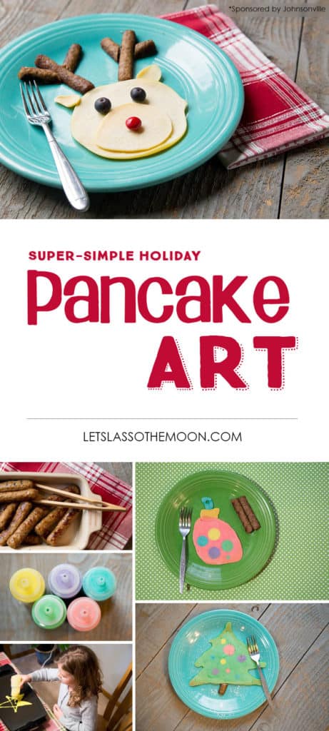 Simple Holiday Traditions: Making Christmas Pancake Art *This looks so fun, my kids would love it.
