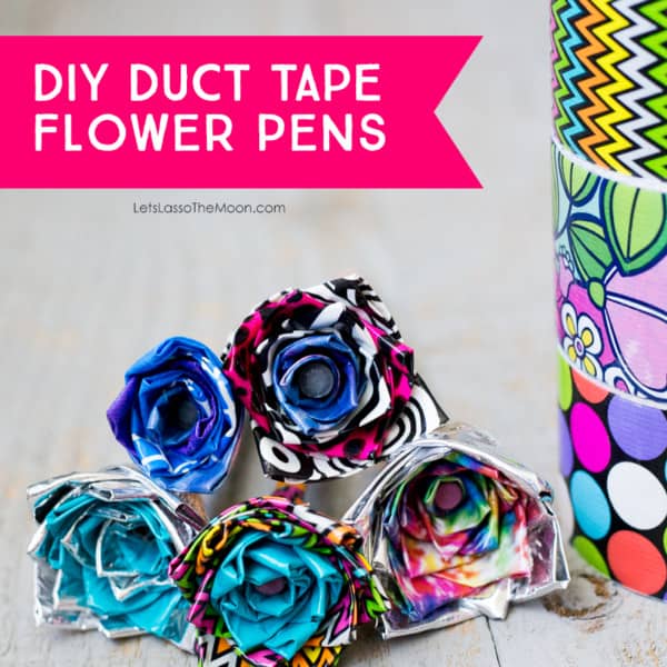 DIY Duct Tape Flower Pens — An Easy Video Tutorial for Kids