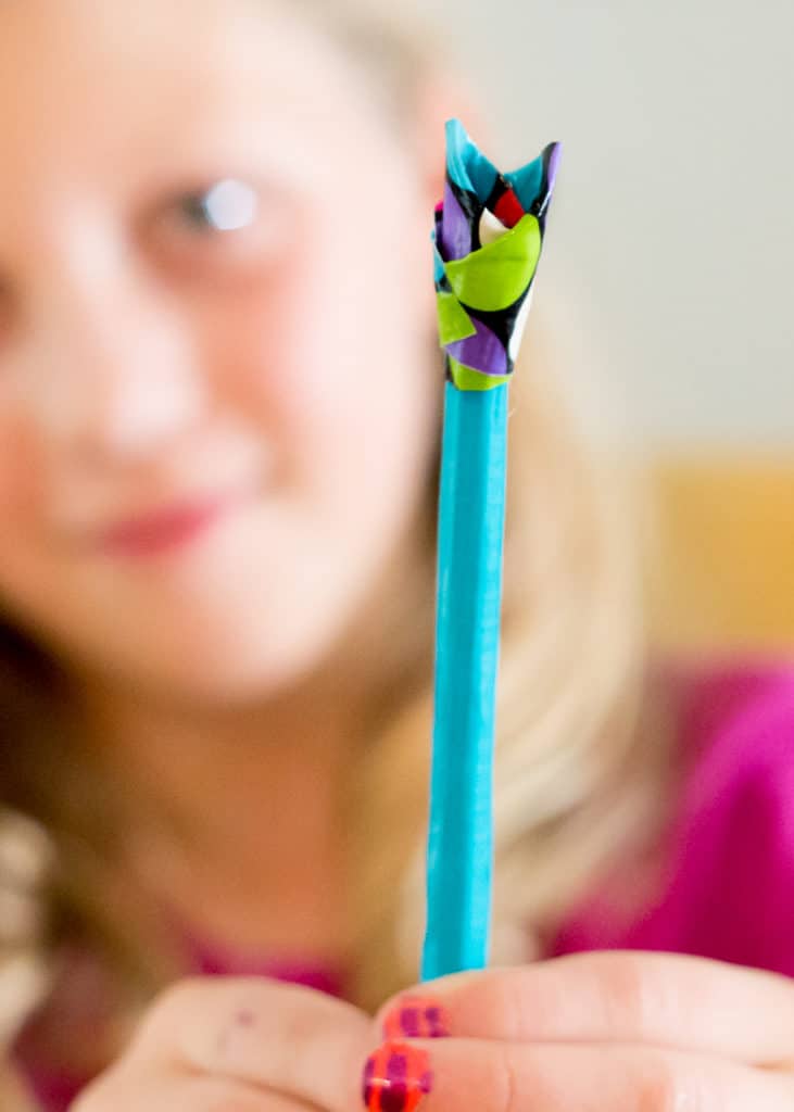 DIY Duct Tape Flower Pens — An Easy Video Tutorial for Kids