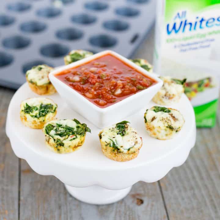 Your brunch just got a whole lot better with these mini egg white frittatas *Love the idea of guest being able to individually pick the ingredients. Perfect for a holiday breakfast because you could make a variety ahead of time too if you want.