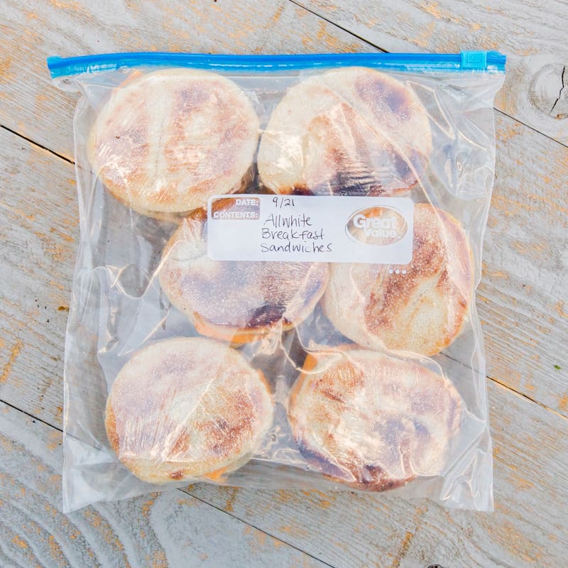 These 20-Second freezer-friendly breakfast sandwiches are the perfect on-the-go, high-protein kickstart. You can use different toppings for everyone in your family- sausage, bacon, spinach, cheese. There are no rules. *Keep these on hand and you'll never skip breakfast again.
