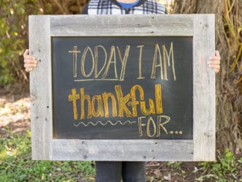Today I am thankful for... Words of Gratitude Project *This interactive family project is perfect for older kids and Thanksgiving