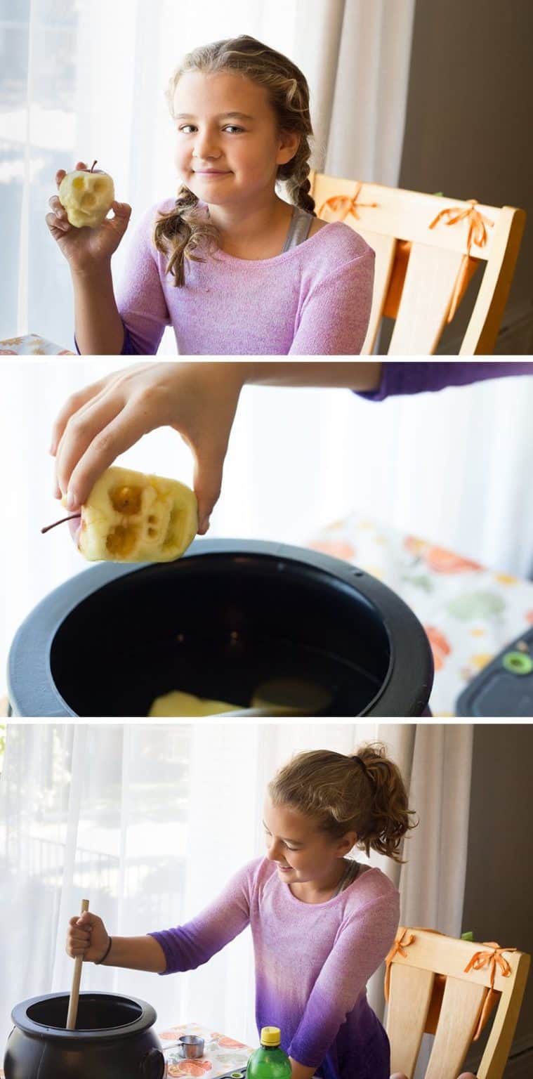 How to Carve Irresistibly Spooky Shrunken Apple Heads