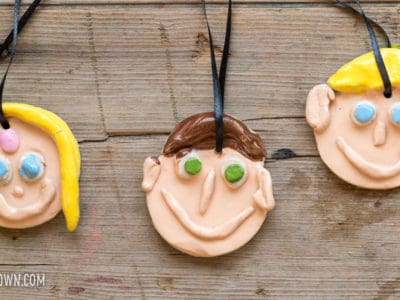 Clay Family Portrait Ornaments (Made without a kiln!)