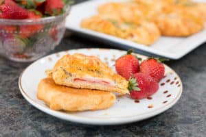 These Ham and Cheese Crescent Puffs are to die for. The mustard glaze is unbelievably delicious! *Great list of make-ahead ideas for menu planning. Perfect for parties, celebrating the holidays, or enjoying a lazy weekend breakfast at home with your family.
