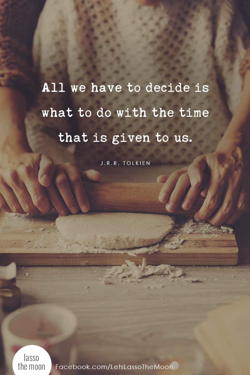 All we have to decide is what to do with the time that is given to us. - J.R.R. Tolkien #quote #tolkien #becomingunbusy *Love this quote and this parent article on staying sane when your kids' schedules are busy