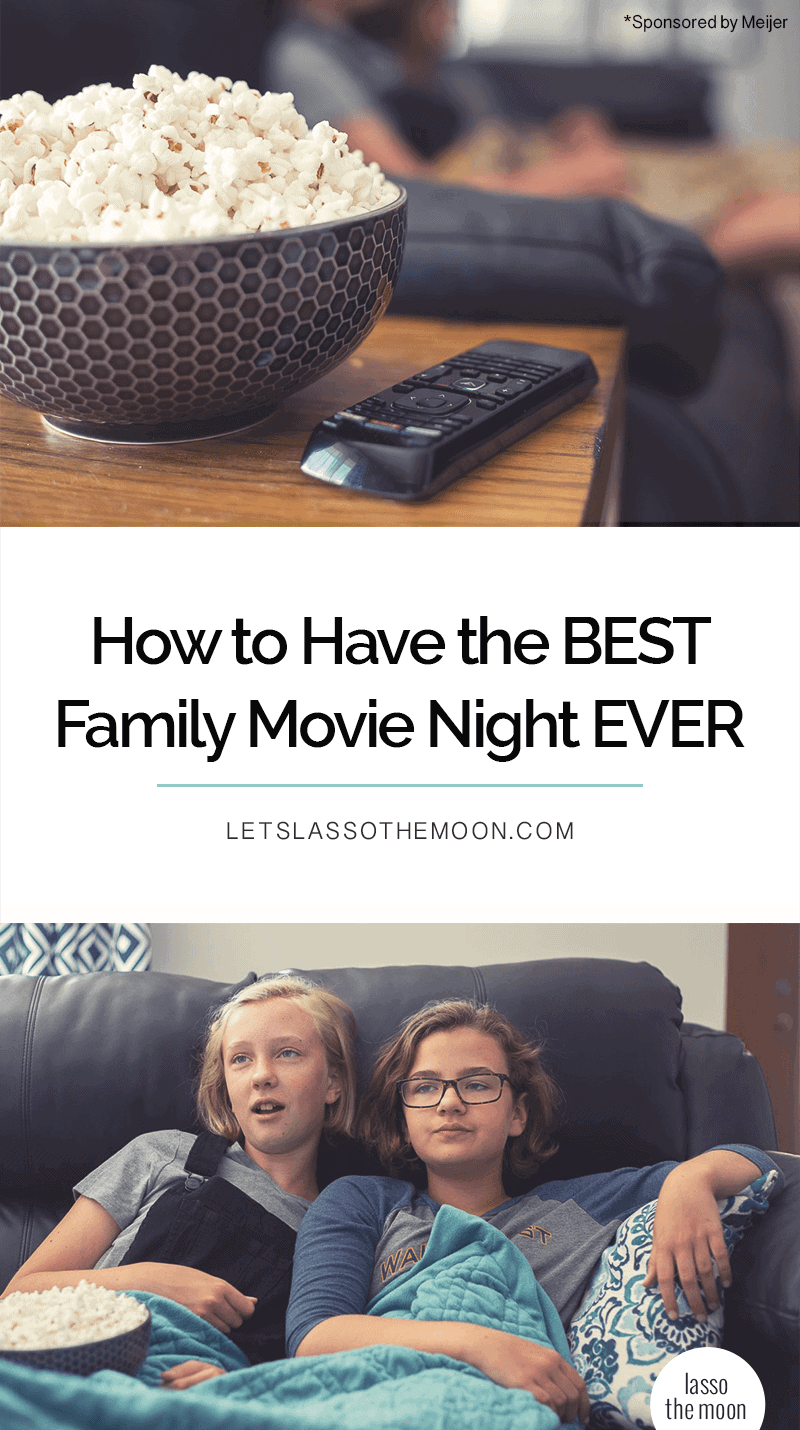 How to Have the BEST Family Movie Night EVER - Movies are a great way to open the door to tough conversations with your tween or teen #modernparenting #parenting #movies #printable #positiveparenting #tweens #popcorn #popcornrecipes #sweetpopcorn *Loving the tips in this post, plus the sweet popcorn recipes sound amazing