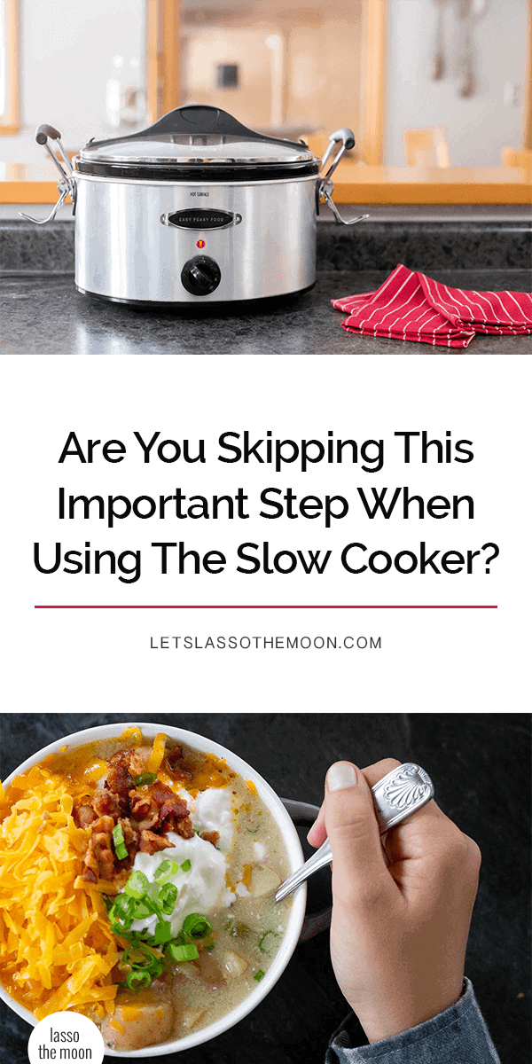 Whether you're making potato soup, Slow Cooker chili, or beef stew in the slow cooker, don't skip this IMPORTANT STEP. It will take your dinner to WOWSVILLE in one easy step. #dinner #slowcooker #familymeal #easypeasyfood *So simple. Love this!