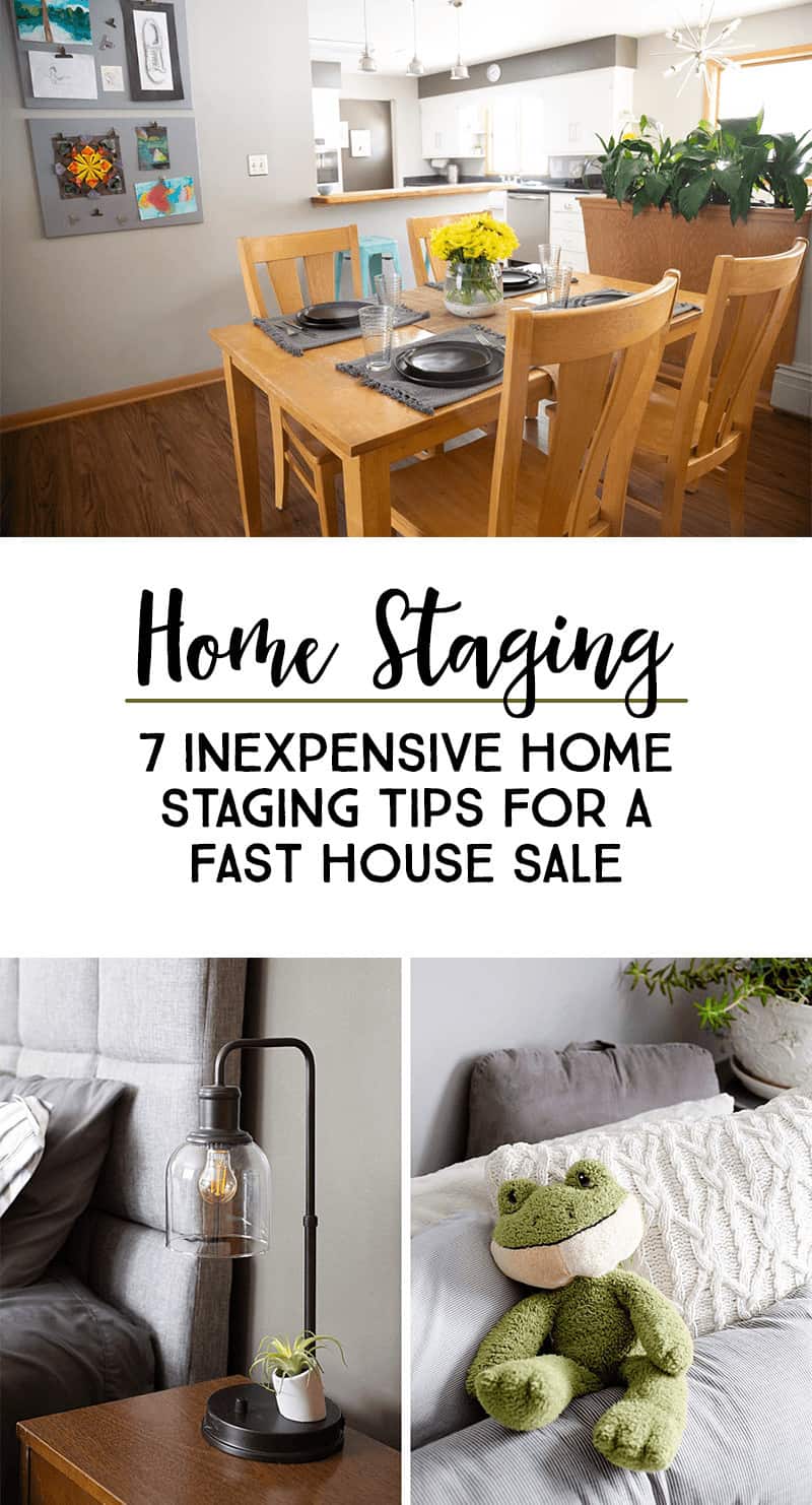 You Need To Know These INEXPENSIVE Home Staging Tips For An Unusually Fast House Sale â€” Real Home Photos and Examples #homestaging #housestaging #moving *Love these frugal, free, simple tips for prepping your house to sell fast