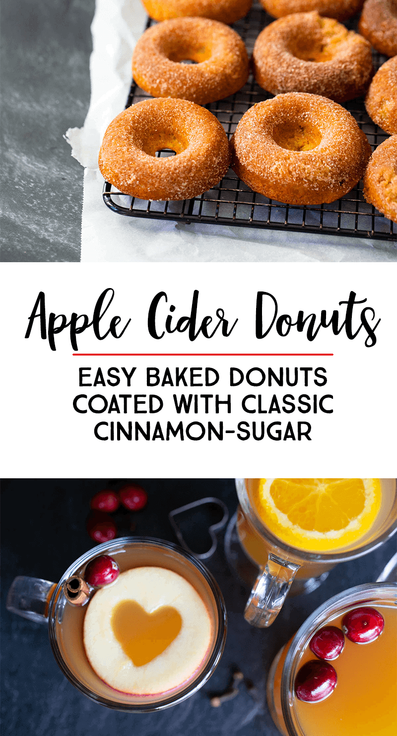 Baked Apple Cider Donuts With Classic Cinnamon and Sugar Coating: This recipe is a MUST TRY autumn family tradition #recipe #donuts *Love these ideas and how easy these baked donuts look!