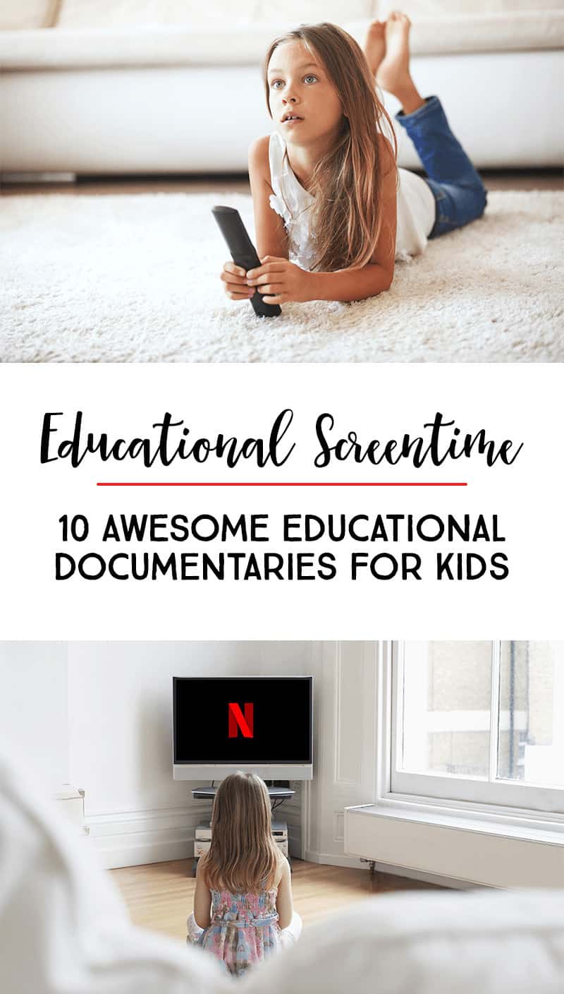 Got Netflix or Amazon Prime? There are some amazing online documentaries for kids available. Below is a list of ten of THE BEST educational documentaries and series streaming right now! #documentaries #netflix #amazon *Love this list