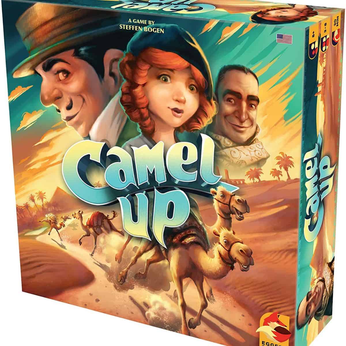 The latest cover design for the Camel Up game.